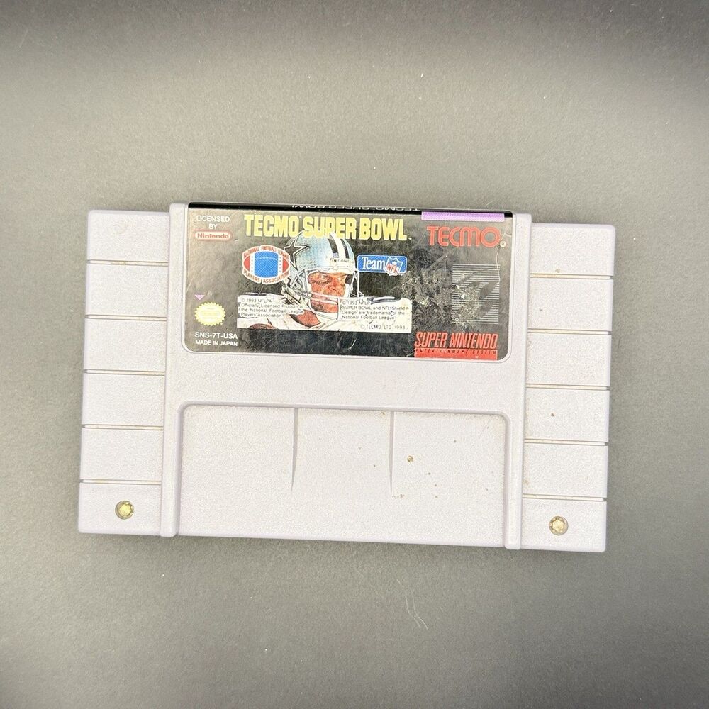 Tecmo Tecmo Super Bowl Game for Super Nintendo SNES 1993